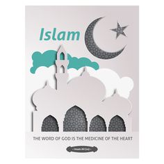Islam Star & Crescent Presentation Folder Template #template #islam #star #moon