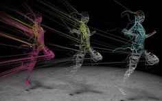 Nike Flyknit Lunar 1 Campaign on Behance #rope #wire #3d