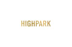 Highpark #gold #foil #logotype #sans-serif