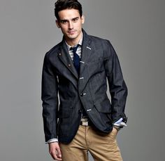 Nanamica Gore-Tex Indigo Field Jacket | Cool Material #fashion #jacket