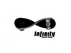 B/W : Ahab Nimry #logo #infinity #skate #illsutratedboard
