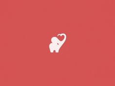 Dribbble - Too Cute Elephant by Julius Seniūnas #logo #elephant