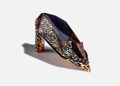 origami shoe #invite #design #origami #print #foil #fashion