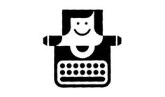 Logo for Nancy Lee Martin (a Journalist Publicist) designed by Jerry Braude #trademark #modern #icon #writer #person #logo #identity #mid #century #type #typewriter