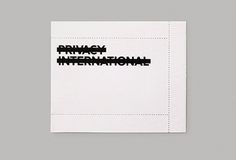 The none-of-your-business card #card #perforated #business