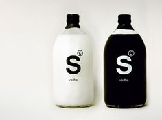 Supperclub Vodka | Packaging of the World: Creative Package Design Archive and Gallery #supperclub #white #packaging #diddo #black #vodka #typography