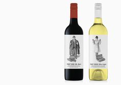 MASH PURVEYORS OF THE FINE ART DIRECTION #packaging #illustration #label #wine