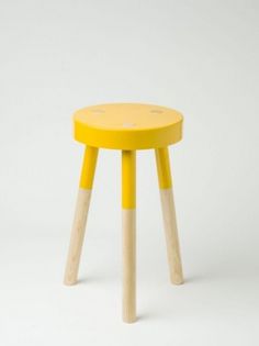 Yellow 'Y' Stool by Tim Webber - Douglas + Bec #yellow #stool