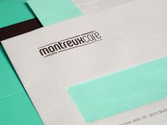 Montreux Café Identity System - FPO: For Print Only #branding #food #restaurant #envelope #stationery