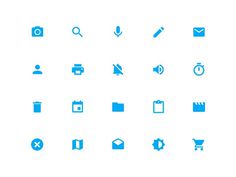 System Icons - Material Design #pictogram #icon #sign #picto #symbol