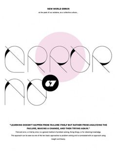 New World Error : Type on the Behance Network #poster #typography