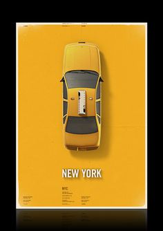 Citycab poster on Behance #yellow #cab #taxi