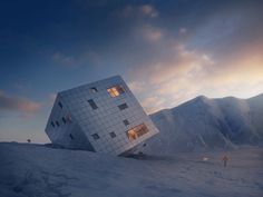 0-Stunning Cube Hut Project by lAtelier 8000 #cabin