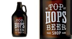 Top Hops Beer Shop #growler #beer #packaging #bottle