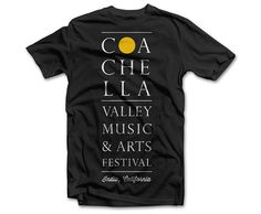 Coachella t-shirt / Edoardo Chavarin #festival #design #shirt #illustration #typograph #shirts
