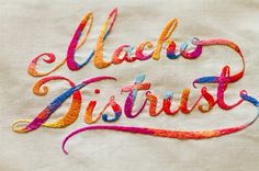 Maricor Maricar | What Katie Does #embroidery #lettering