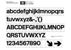 Rail Alphabet #typography #typeface #letterforms