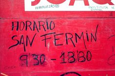 Más tamaños | San Fermines. Pamplona | Flickr: ¡Intercambio de fotos! #lettering #red