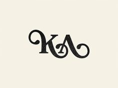 K/A Monogram #mark #lettering #script #icon #monogram #typograpy #logo