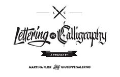 A battle between Martina Flor & Giuseppe Salerno #lettering #vs #caligraphy