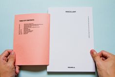 Miscellany Vol. 01 #formats #collaborate #various #lasalle #experimental #book #publication #trends #transpire #collaboration #layout #singapore #editorial