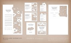 Graphic-ExchanGE - a selection of graphic projects #die #cut #flowers #letter #letterhead #paper #postcards