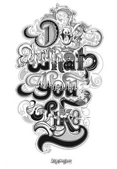 Do What You Like on the Behance Network #illustration #studio #like #type #minded #typography