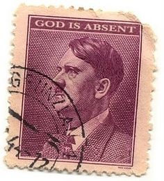 The Laughing Bone #stamp #god #wwii #hitler