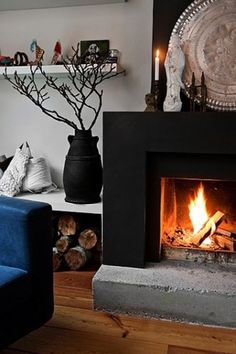 CONVOY #fireplace #concrete #architecture #interiors