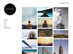 Optics - Free Simple Portfolio WOrdpress Theme
