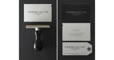 cornelia identity by Oriol gil www.mr cup.com #stamp #business #branding #card #logo #cards
