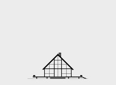Mid-Century Modern Homes Collection on Behance. Risom House — 1967. Architect, Jens Risom #jens #risom #house #mid-century #modern #home #simple #illustration