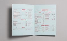 Bolivar #menu #identity #design #print #food