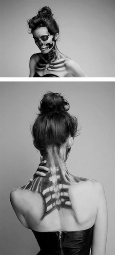 Skeleton Make-Up by Mademoiselle Mu – Inspiration Grid | Design Inspiration