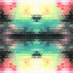 Pattern Collage - sallie harrison #pattern #wallpaper #color #shapes #geometric #triangles #pantone #collage