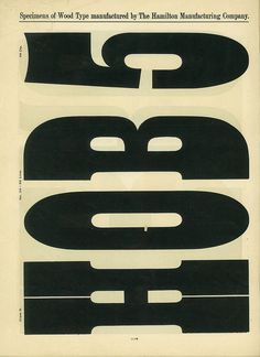 Hamilton Wood Type Catalog #14