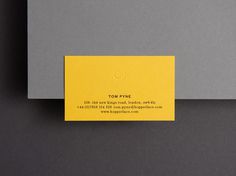 Kasper-Florio #die #cut #business #card #yellow #color #solid #letter #press #identity #stationery #logo #watermark #paper #typography