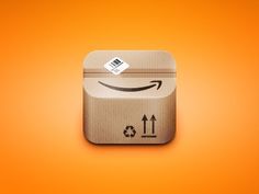 Dribbble - Amazon App Icon by James Warfield #icon #amazon #self #iphone #digital #app #shape #fun #clever #initiated
