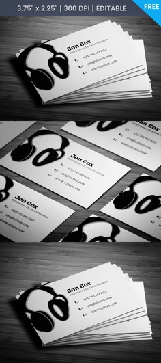 Free Music Production Business Card Template