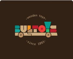 BulToys Identity on Behance #flat #wooden #wood #childish #logo #toy