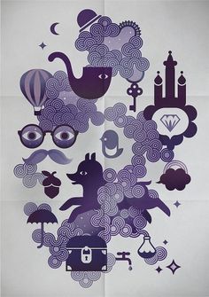 Smoky - Walky #illustration #vector #purple