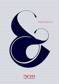 Moshik Nadav Typography | Playful Ampersand - Experimental Typography Project #print #experimental #ampersand #moshik #type #nadav #typography