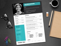 Free Creative Resume Template with Classy Design