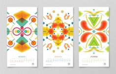 Mouscacho Calendar - FPO: For Print Only #illustration #calendars #geometric