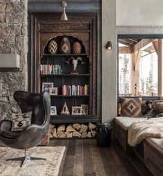 Ski Chalet in the Yellowstone Club – A Grounded Nest at 2700m