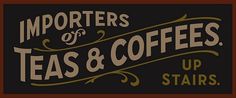 Expresh Letters Blog: Teas & Coffees #typography