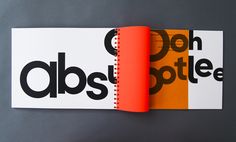 Emmet Farrell #spiral #orange #book #typography