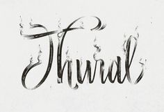 Thural Bart Vollebregt #dead #words #smoke #typography