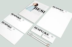 BESPOKE, Branding by STUDIO NEWWORK #white #business #branding #card #serif #black #letter #studio #newwork #typography
