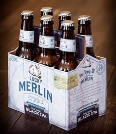Lucky Merlin Beer Packaging #packaging #beer #label #bottle